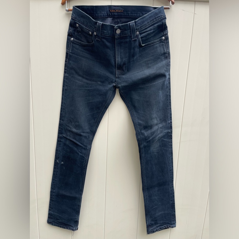 Black Nudie Jeans. Tape Ted style. 33 waist, 34 inseam.